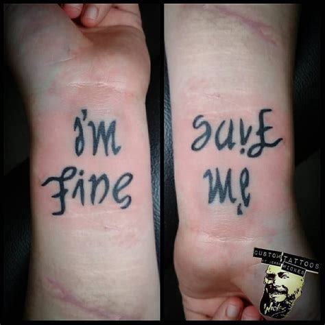 im fine help me tattoo|save me tattoo designs.